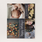 ファミパーソナライズされたルのモダンコラージュ写真パズル ジグソーパズル (縦)