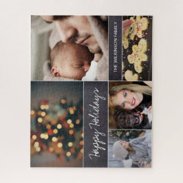 ファミパーソナライズされたルのモダンコラージュ写真パズル ジグソーパズル