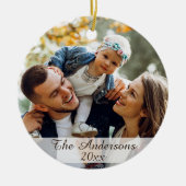 ファミモダンエレガントリカスタムの写真両面 セラミックオーナメント (正面)