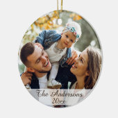 ファミモダンエレガントリカスタムの写真両面 セラミックオーナメント (左)