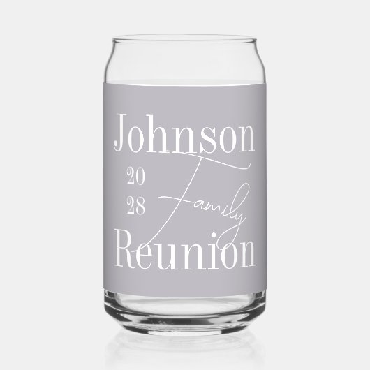 ファミモダンパーソナライズされたリ懇親会パーティー ガラス缶 (正面)