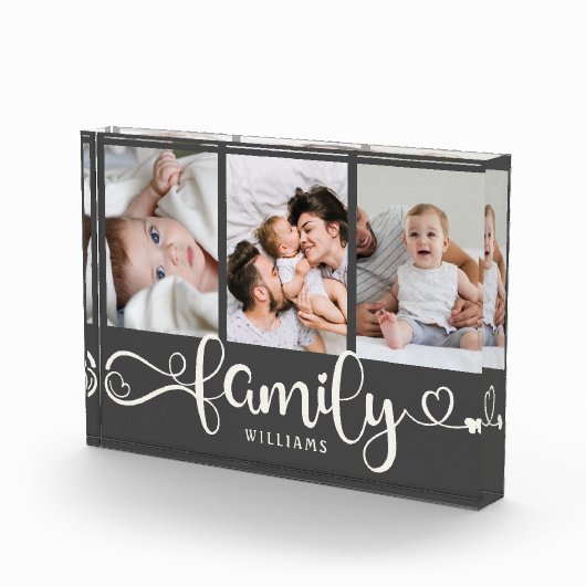 ファミモダンリスクリプトコラージュシンプルエレガント写真  フォトブロック (右)