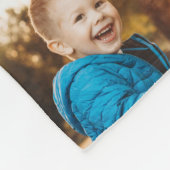 ファミモダンリスクリプトハートフォトコラージュシック フリースブランケット (角)