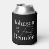 ファミモダンリパーソナライズされた懇親会白黒 缶クーラー (缶正面)