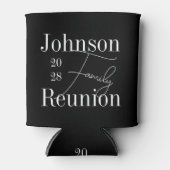 ファミモダンリパーソナライズされた懇親会白黒 缶クーラー (正面)