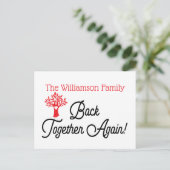 ファミモダンリーツリー懇親会招待状 ポストカード (スタンド正面)