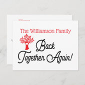 ファミモダンリーツリー懇親会招待状 ポストカード (正面/裏面)