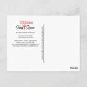 ファミモダンリーツリー懇親会招待状 ポストカード (裏面)