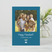 ファミモダンリー写真シンプル（ユダヤ教）メノラーハヌカー シーズンカード (スタンド正面)