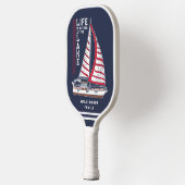 ファミモダンリ航海のーレイクハウスネイビーブルー ピックルボールラケット (左)