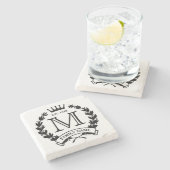 ファミモノグラムのリアロゴストーンコースター ストーンコースター (横)