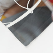 ファミユニークモダンリ写真ハートスクリプトタイポグラフィ フリースブランケット (角)