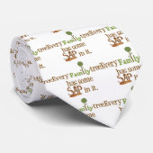 ファミリおもしろいツリー ネクタイ (ロール)