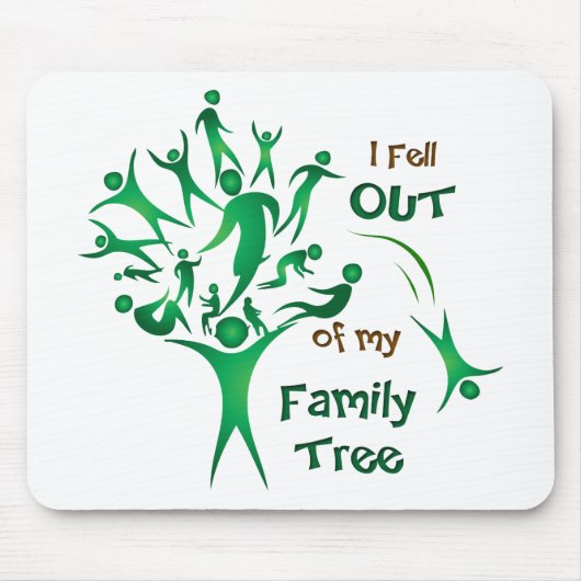 ファミリおもしろいツリー マウスパッド (正面)