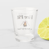 ファミリおもしろい名ファイアピットパーソナライズされた ショットグラス (裏面)