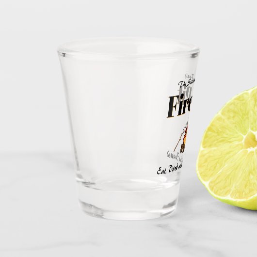 ファミリおもしろい名ファイアピットパーソナライズされた ショットグラス (左)