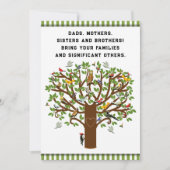 ファミリおもしろい懇親会招待状 招待状 (正面)