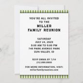 ファミリおもしろい懇親会招待状 招待状 (裏面)