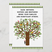 ファミリおもしろい懇親会招待状 招待状 (正面/裏面)