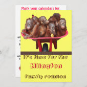 ファミリおもしろい懇親会 招待状 (正面/裏面)