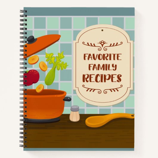 ファミリお気に入りのレシピノート ノートブック (正面)
