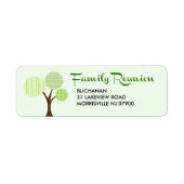 ファミリお洒落ツリーファミリ懇親会リターン ラベル (正面)