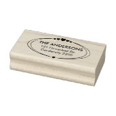 ファミリのカスタマイズ可能なアドレス文字 ラバースタンプ (スタンプ)