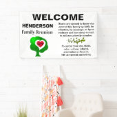 ファミリの懇親会-家族を愛している-カスタマイズ可能 横断幕 (インサイチュ)