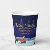 ファミリの追加/団体や組織20xx名前Blue Santa 紙コップ (裏面)