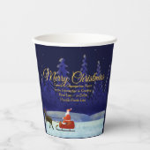 ファミリの追加/団体や組織20xx名前Blue Santa 紙コップ (正面)
