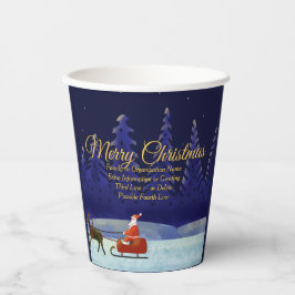 ファミリの追加/団体や組織20xx名前Blue Santa 紙コップ