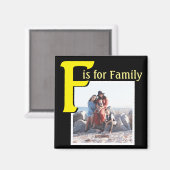 ファミリのF マグネット (正面/裏面)
