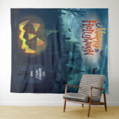 ファミリまたは会社のハローウィンパーティの背景 タペストリー (インサイチュ(横))