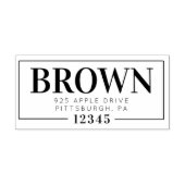 ファミリアドレススタンプ内のすべてのブロック ラバースタンプ (インプリント)