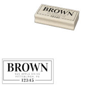 ファミリアドレススタンプ内のすべてのブロック ラバースタンプ (押印)