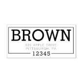 ファミリアドレススタンプ内のすべてのブロック ラバースタンプ (インプリント)