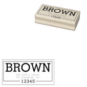 ファミリアドレススタンプ内のすべてのブロック ラバースタンプ (押印)