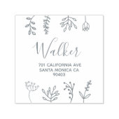 ファミリアドレスフローラの読み込み セルフインキングスタンプ (デザイン)