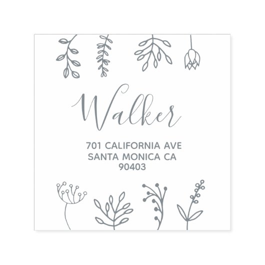 ファミリアドレスフローラの読み込み セルフインキングスタンプ (デザイン)