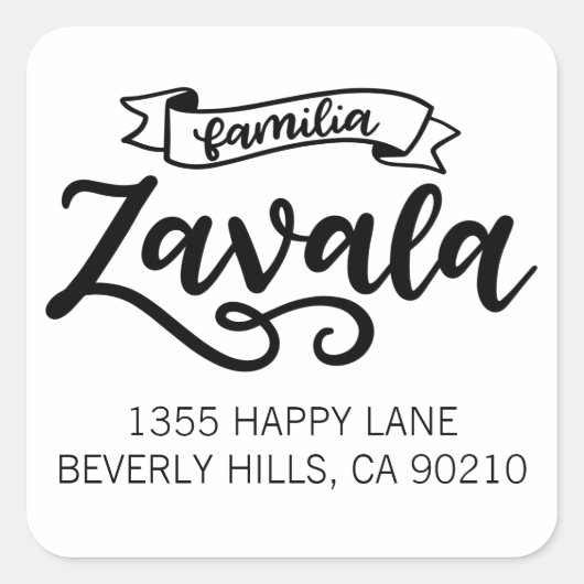 ファミリア・ザバラ スクエアシール (正面)