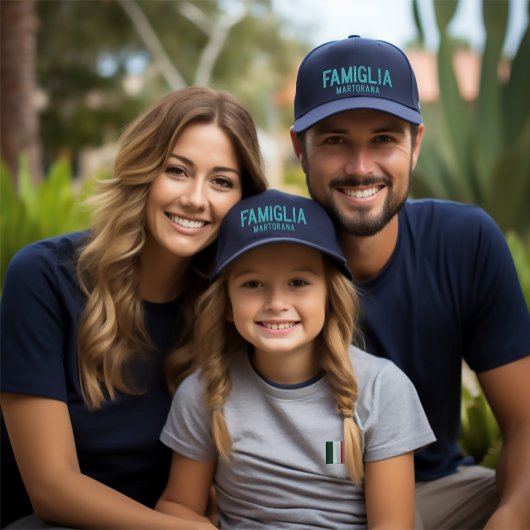 ファミリア（家族）の刺繍パーソナライズされたキャップ 刺繍入りキャップ