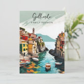 ファミリイタリアン懇親会パーティの招待状 招待状 (スタンド正面)