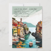 ファミリイタリアン懇親会パーティの招待状 招待状 (裏面)