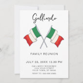 ファミリイタリアン懇親会パーティの招待状 招待状 (正面)