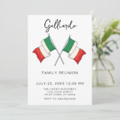 ファミリイタリアン懇親会パーティの招待状 招待状 (スタンド正面)