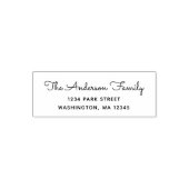 ファミリエレガントシンプルスクリプト差出人住所- セルフインキングスタンプ (デザイン)