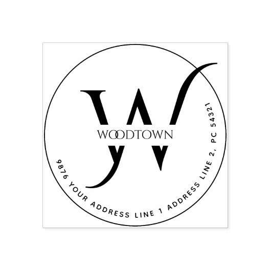 ファミリエレガント名差出人住所 ラバースタンプ (インプリント)