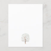 ファミリエレガント懇親会ウォーターカラーツリー招待状 (裏面)