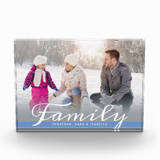 ファミリオーバーレイの水平写真 フォトブロック (正面)