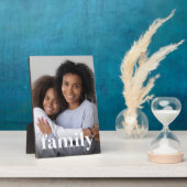 ファミリオーバーレイ垂直方向の写真 フォトプラーク (側面)